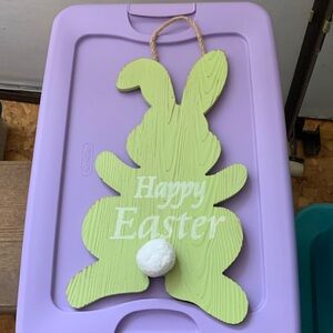 Hanging Easter Bunny signs